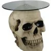 Totenschädel Tisch Mit Glasplatte 56,5cm 1 Totenschädel Tisch Mit Glasplatte 56,5cm -Halloween Totenköpfe Verkäufe totenkopf tisch mit runder glasplatte totenschaedel tisch mit runder glasplatte skull table with round glass plate 54783 01