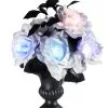 Blumenvase Mit Leuchtenden Kunstrosen -Halloween Totenköpfe Verkäufe vase mit leuchtenden rosen 38424