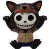 Furrybones Figur - Wolfie Klein -Halloween Totenköpfe Verkäufe wolfie furrybones figur werwolf furrybones sammlerfigur skelett figur halloween deko 37022 01