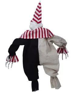 Wackelnder Killer Clown Hängefigur 80cm 7 Wackelnder Killer Clown Hängefigur 80cm -Halloween Totenköpfe Verkäufe zappelnder horror clown haengefigur fidgeting horror clown hanging figure halloween animatronics 53365 3