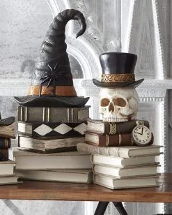 Magische Bücher Mit Totenkopf Dekofigur 30cm 5 Magische Bücher Mit Totenkopf Dekofigur 30cm -Halloween Totenköpfe Verkäufe zauberbuecher mit totenschaedel dekofigur halloween und gothic deko und homeware 54591 2