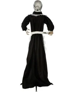 Zombie Dienstmagd Mit Licht & Sound 155cm -Halloween Totenköpfe Verkäufe zombie dienstmaedchen mit licht und sound 155cm zombie maid with light and sound halloween animatronics 53364 3