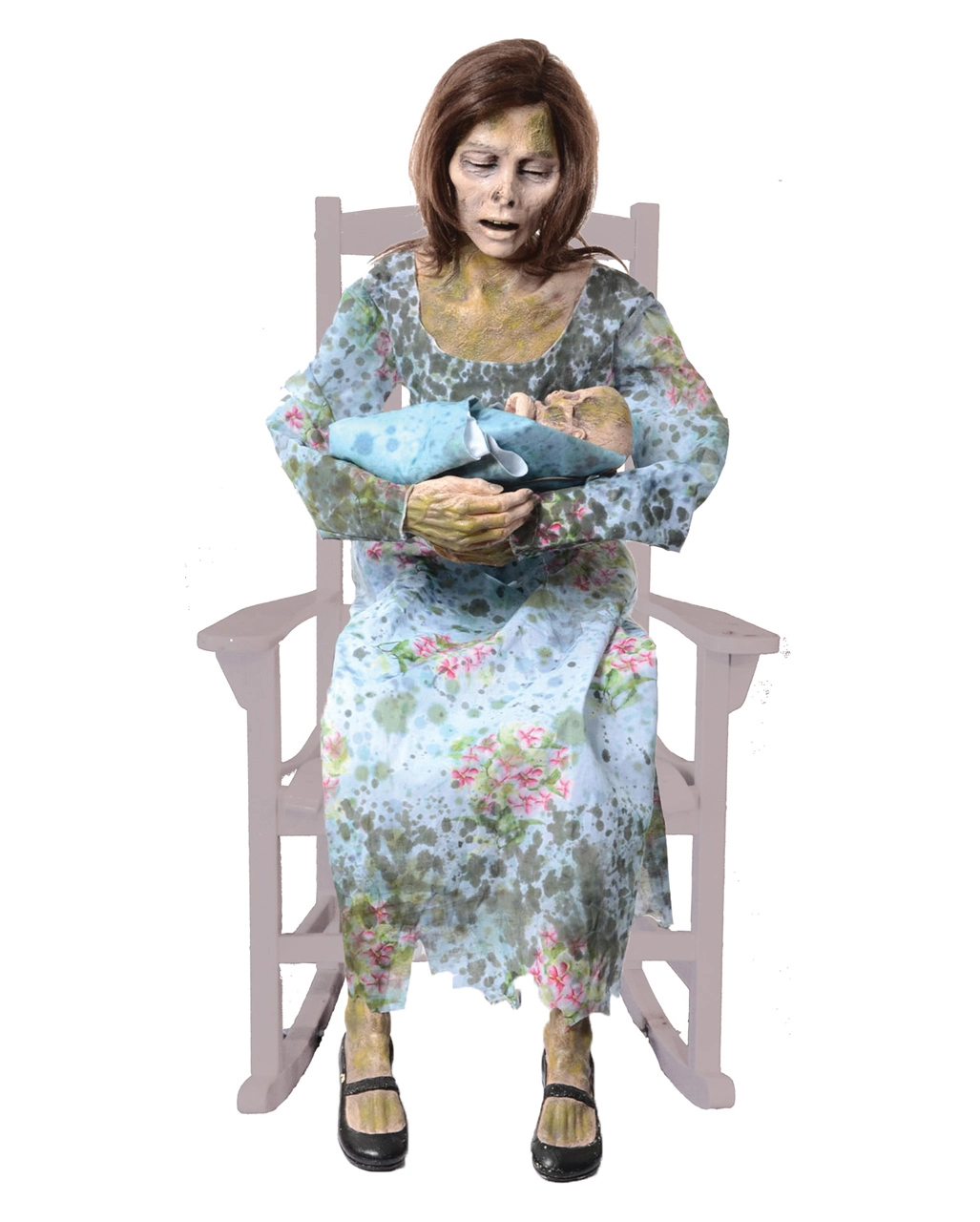 Zombie Mama & Baby Halloween Animatronic Mit Sound 3 Zombie Mama & Baby Halloween Animatronic Mit Sound