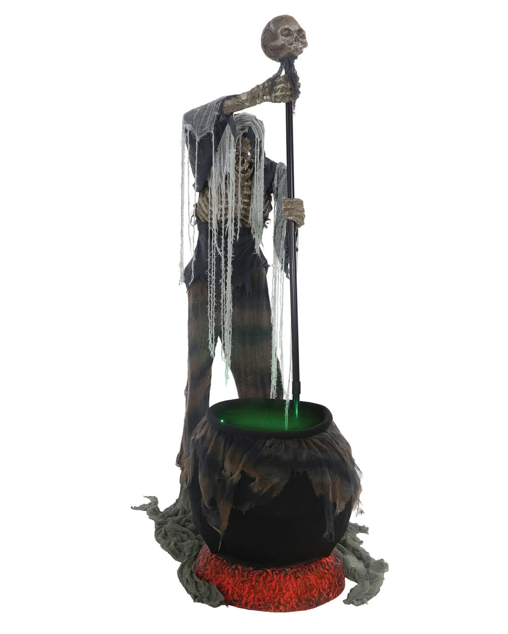 Zombie Skelett Mit Hexenkessel Animatronic 3 Zombie Skelett Mit Hexenkessel Animatronic